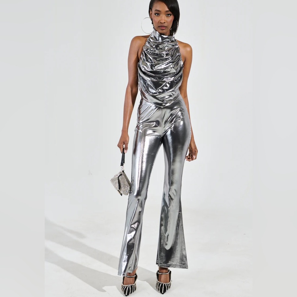 Silver two piece outfit